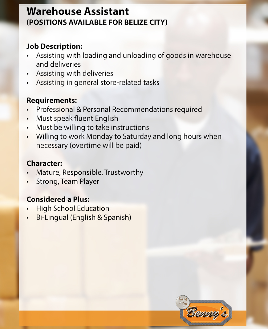 Web Jobs Ad 2022_Warehouse Assistant