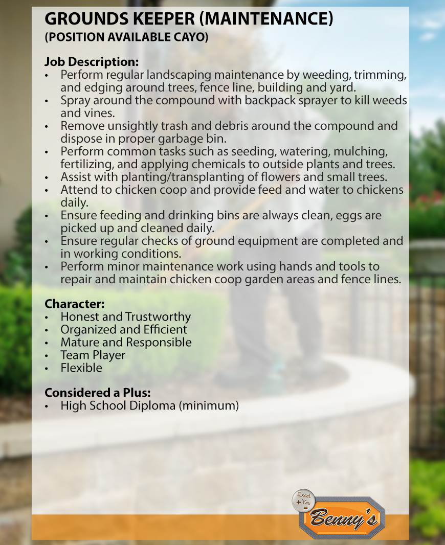 Web Jobs Ad 2023_Grounds Keeper