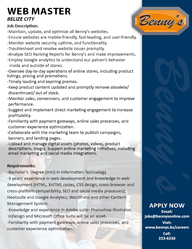 Web_Bennys_Web Master Web_Bennys_Web Master