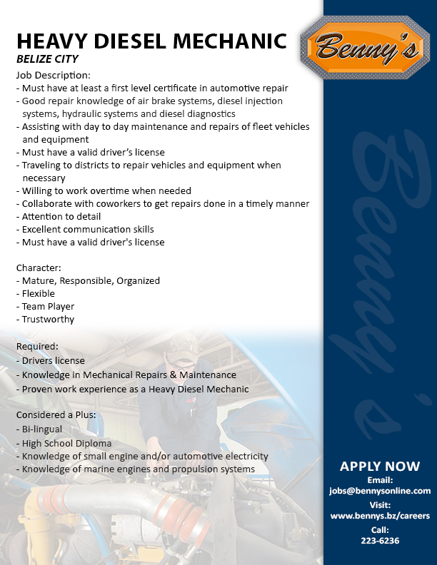 Web_Bennys_Heavy Diesel Mechanic Web_Bennys_Heavy Diesel Mechanic